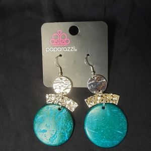 NWT Paparazzi - "Diva Of My Domain" - Blue Earrings
